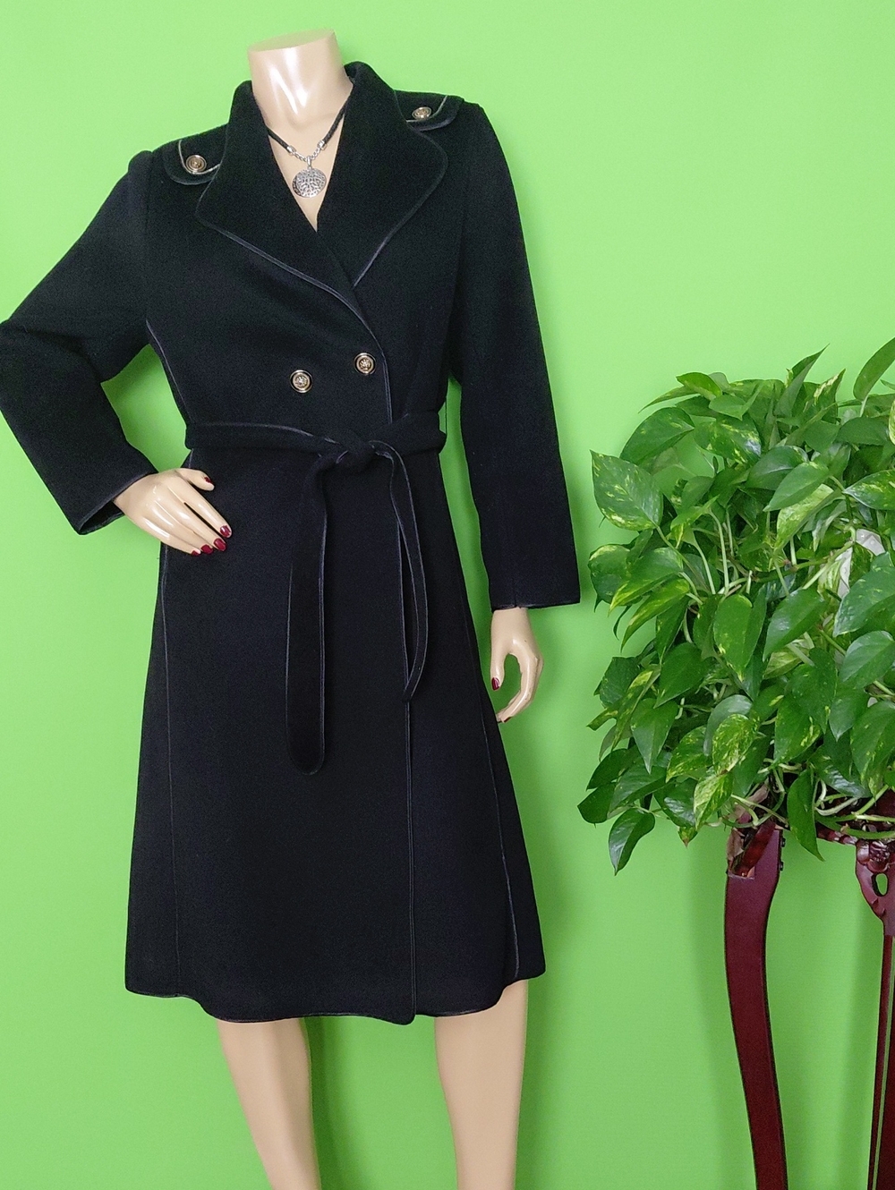 Burberry Belted Trench Coat, Sz. S